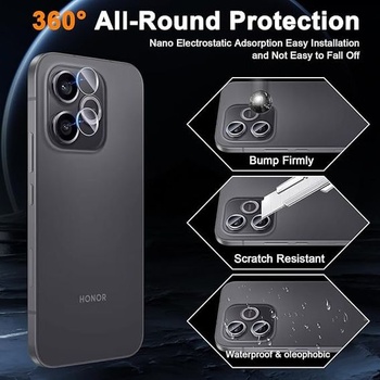 Ochranná fólia na displej pre Honor 600 5G z tvrdeného skla, 2+2 kusy pre fotoaparát Honor 600