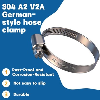 2 hadicové spony 110-130 mm hadicové spony z nerezovej ocele 110-130 mm (2)