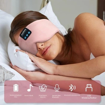 Spací maska Joythink s Bluetooth 5.3 sluchátky, hedvábná spací maska s hudbou, sluchátka na