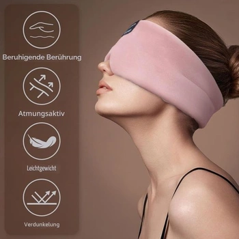 Spací maska Joythink s Bluetooth 5.3 sluchátky, hedvábná spací maska s hudbou, sluchátka na