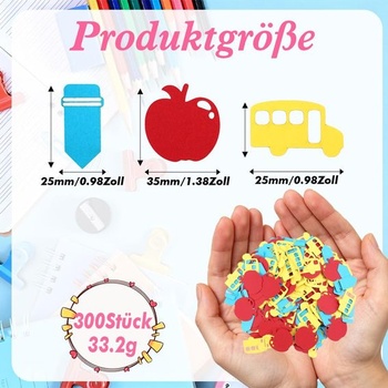 Konfety pro návrat do školy 300 dílků, dekorace pro návrat do školy, konečně školák 2026, dekorace
