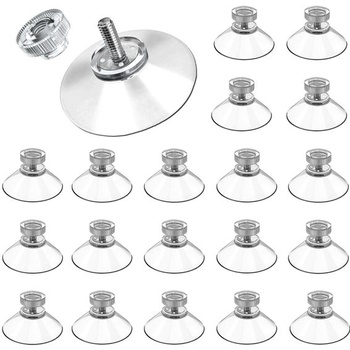 20 prísaviek so závitom, Ø 40 mm, prísavky na okná, prísavky na sklenené panely, prísavky na