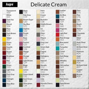 Krém na topánky na hladkú kožu, viac ako 70 farieb - Kaps Delicate Cream 143 - fialová