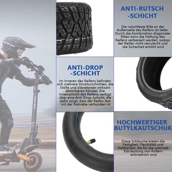 85/65-6.5 vnútorná/vonkajšia pneumatika pre Kugoo G-Booster/KUGOO G2 Pro/Navee N65 1 vonkajšia pneumatika