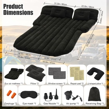 Matrac do auta Icelus DE-SUV002 Black