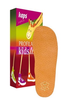 Detské kožené vložky do topánok s pozdĺžnou oporou klenby – Kaps Anatomix 33-34 EUR