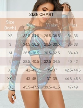 Avidlove Rave Outfits pro ženy Sexy tělové spodní prádlo Set spodního prádla Body M CX182