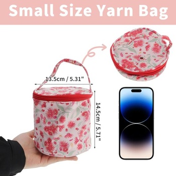 Malé vrecko na priadzu, pletacie vrecko, organizér na priadzu, háčkovacie vrecko, mini púzdro na bubon