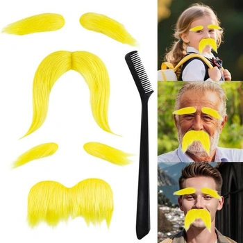 Sada 2 kusov fúzov a obočia Aohcae, fúzy a obočie Lorax s…