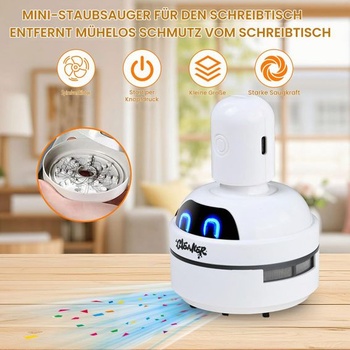 Stolný vysávač Joyan s 3 úrovňami sania, mini vysávač s rukoväťou, kefa na omrvinky pre stolný