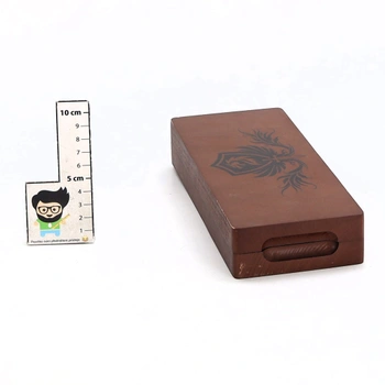 Drevená krabička na kocky Hunmor DND, hracia doska na kocky 24x10 cm, tácka na kocky s tanierom na