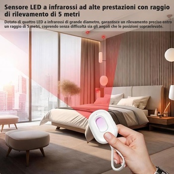 Mini detektor kamier, skrytý vyhľadávač kamier s infračervenou LED diódou, dlhá výdrž batérie, pre