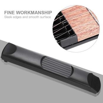 Vrecková gitara Tbest, mini 6 podvalov, čierna, mahagón, pre tréning prstov, náhradné klávesy pre