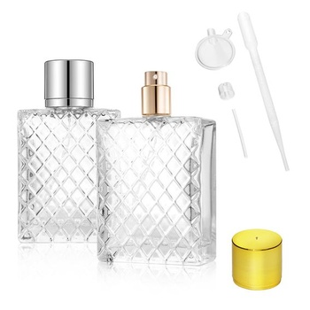 2 plniteľné rozprašovače parfumu, 100ml prázdna fľaštička na parfum