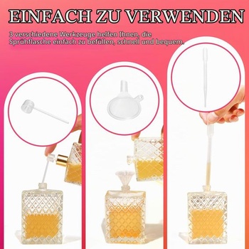 2 plniteľné rozprašovače parfumu, 100ml prázdna fľaštička na parfum