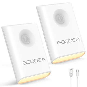 GOODEA 2 magnetické noční lampičky s pohybovým senzorem,…