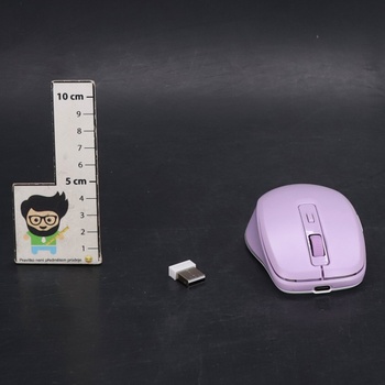 Seeda Bezdrôtová myš LED, Dobíjacia bezdrôtová myš s Mouse Jiggler, Tichá 2,4G USB bezdrôtová myš