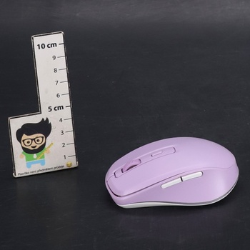Seeda Bezdrôtová myš LED, Dobíjacia bezdrôtová myš s Mouse Jiggler, Tichá 2,4G USB bezdrôtová myš