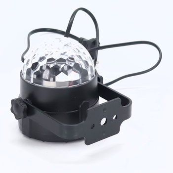 Morofme LED disko koule, 360° otočné párty světlo ovládané hudbou, 3W RGB disko světlo s dálkovým