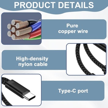 Adaptér 2 v 1 s USB-C na 3,5 mm jack pre slúchadlá a nabíjanie, adaptér pre slúchadlá s rýchlym