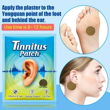 Náplasti na tinnitus, náplasti pre zdravie uší, náplasti na úľavu od tinnitu, zlepšenie bolesti uší,