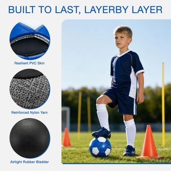 Mineup Football Curveball, Curveball, Curveball Futbalová lopta veľkosť 5 tmavomodrý