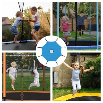 Kryt trampolíny MeYuxg, 6/8 tyčová strieška z oxfordskej látky, slnečník na trampolínu, UV odolné