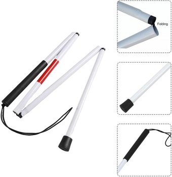Hůl pro nevidomé, Skládací hliníková hůl, Přenosná hůl, Skládací hole, Nastavitelné hole pro muže a