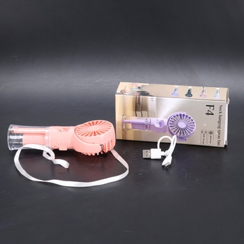 Ručný ventilátor s vodným chladením, mini ventilátor s vodou, dobíjací ručný ventilátor so 4