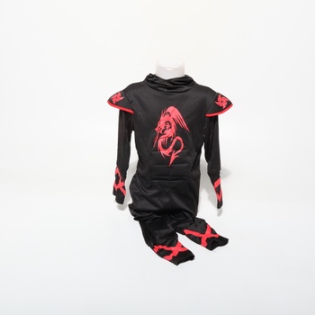 Dětský kostým dračího ninjy Sincere Party, 7dílný, unisex, nindžovský kostým na hraní rolí s