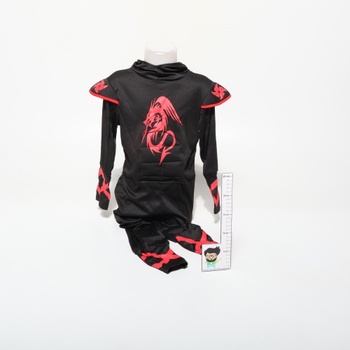 Detský kostým dračieho ninju Sincere Party, 7dielny, unisex, nindžovský kostým na hranie rolí s