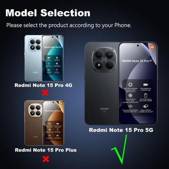 Fitudoos pre Xiaomi Redmi Note 15 pre 5G [2 ks] Ochranné tvrdené sklo na displej + ochranná fólia