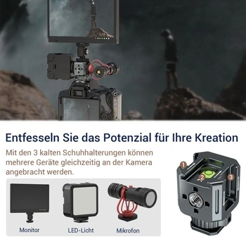 Adaptér pre trojitú päticu s konektorom | Otvor pre skrutku 3/8