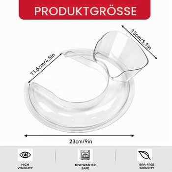 Ochranný kryt proti striekajúcej vode kompatibilný s kuchynským robotom KitchenAid s objemom 4,5-5