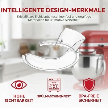 Ochranný kryt proti striekajúcej vode kompatibilný s kuchynským robotom KitchenAid s objemom 4,5-5