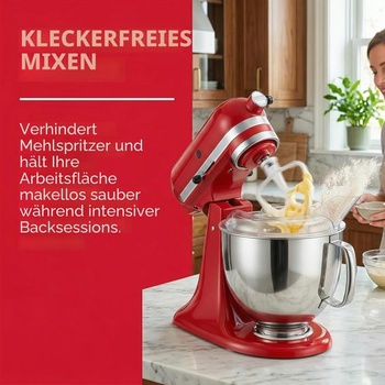 Ochranný kryt proti striekajúcej vode kompatibilný s kuchynským robotom KitchenAid s objemom 4,5-5