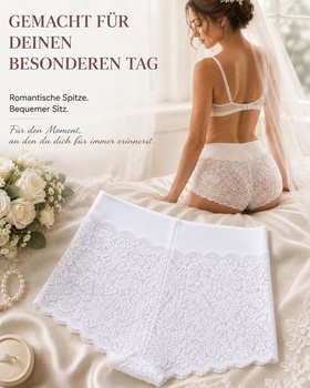 Dámske sexy boxerky s čipkou, veľké veľkosti, 5 ks, veľkosť M, čierna/pletová/biela/khaki/fialová