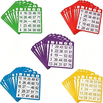 100 bingo kariet, veľké bingo karty, bingo hra pre dospelých