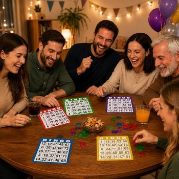 100 bingo kariet, veľké bingo karty, bingo hra pre dospelých