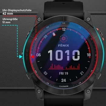 NEWZEROL Ochranná fólia na displej (balenie 4 kusov) kompatibilná s Garmin Fenix ​​9/8/8 Pro 51 mm