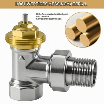 Termostatický radiátorový ventil 1/2