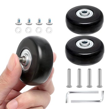 4 ks (45 * 18 mm) náhradných koliesok pre kufre, gumové kolieska, náhradné kolieska pre vozíky