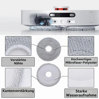 Príslušenstvo pre robotické vysávače Xiaomi Robot Vacuum X10+, X20+: 1 hlavná kefa, 4 prachové