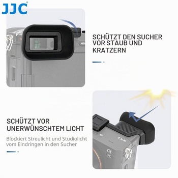 Velká silikonová očnice JJC pro Sony A7CII A7CR, s paticí pro blesk A7CR a A7CII