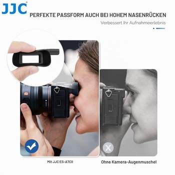 Veľká silikónová očnica JJC pre Sony A7CII A7CR, s päticou pre blesk A7CR a A7CII