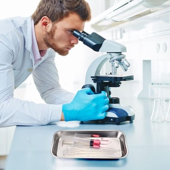 Sada 4dílných táců na nástroje, obdélníkové tácy, tácy z nerezové oceli, laboratorní tác na