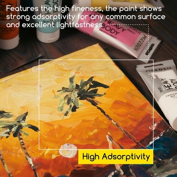MEEDEN Naphthol Red Light Acrylic Paint: Akrylová farba pre silnejšiu konzistenciu s dodatočnou