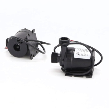 QWORK® 2 kusy DC 12V vodné čerpadlo 800L/H 5M, bezkefové ponorné vodné čerpadlo, pre solárne