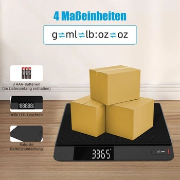 Poštovní váha UNIWEIGH 15 kg/33 lb, digitální kuchyňská váha s přesností 0,1 oz