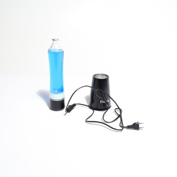 Lávová lampa Fisura modrá a biela 39,5 cm